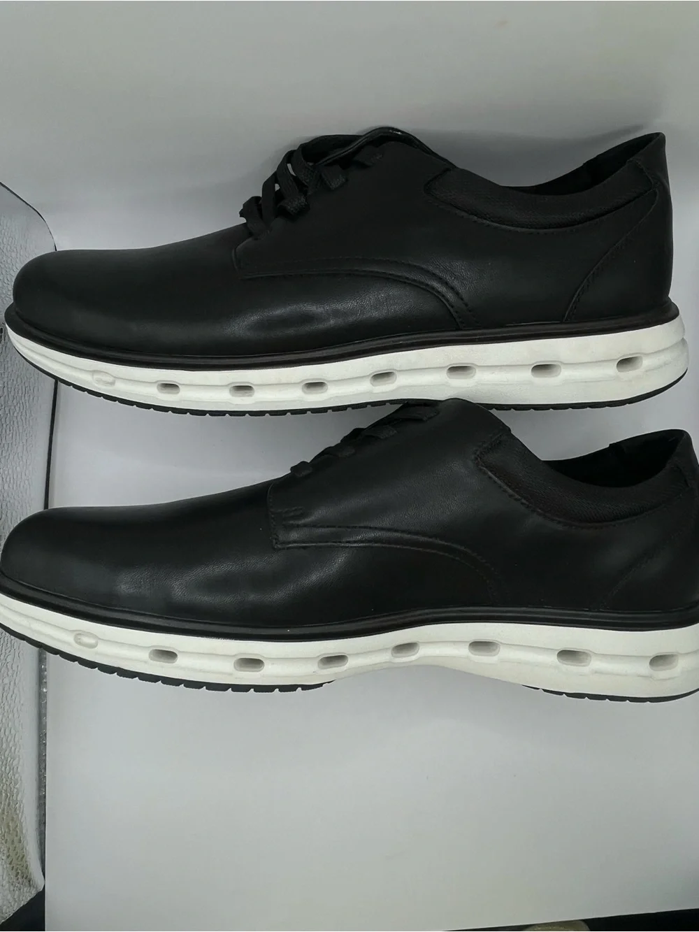 Lands' End New Men's Black Casual Lace-Up Shoes